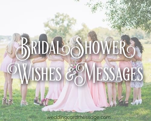 bridal shower wishes and messages