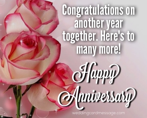 happy wedding anniversary message