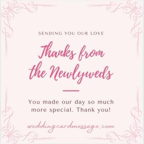 15 Wedding Thank You Card Wording Examples Wedding Card Message