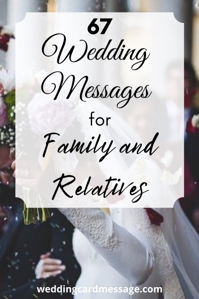 wedding messages for family and relatives