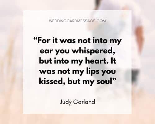 wedding quote soul judy garland
