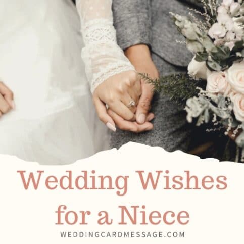 message felicitation mariage niece