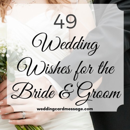 wedding wishes for the bride and groom