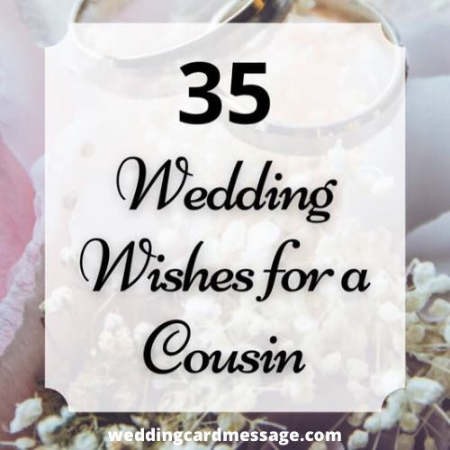wedding wishes for a cousin