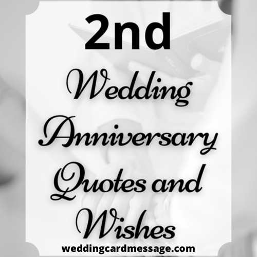 Happy 2nd Wedding Anniversary Wishes