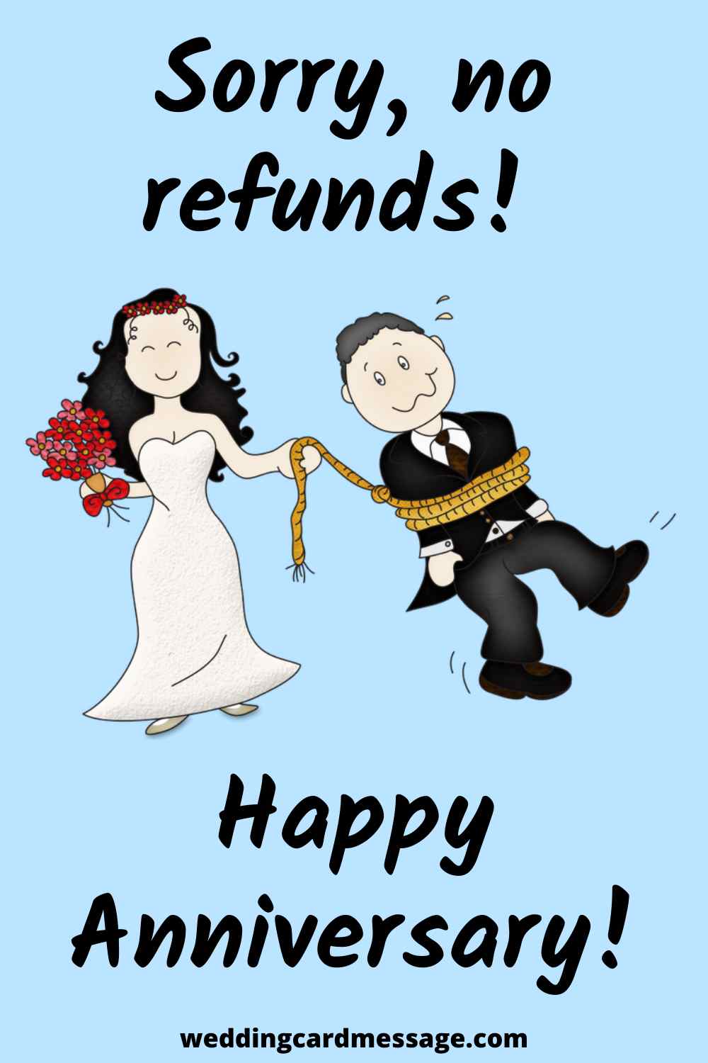 53 Funny Wedding Anniversary Quotes and Sayings - Wedding Card Message