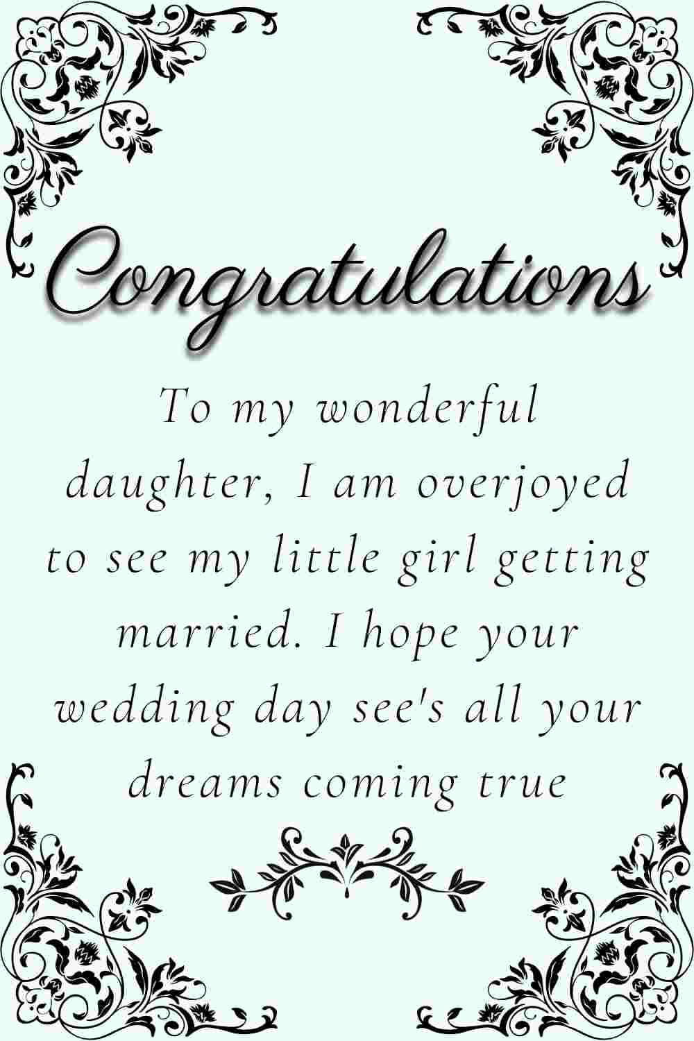 heartfelt wedding wishes for daughter