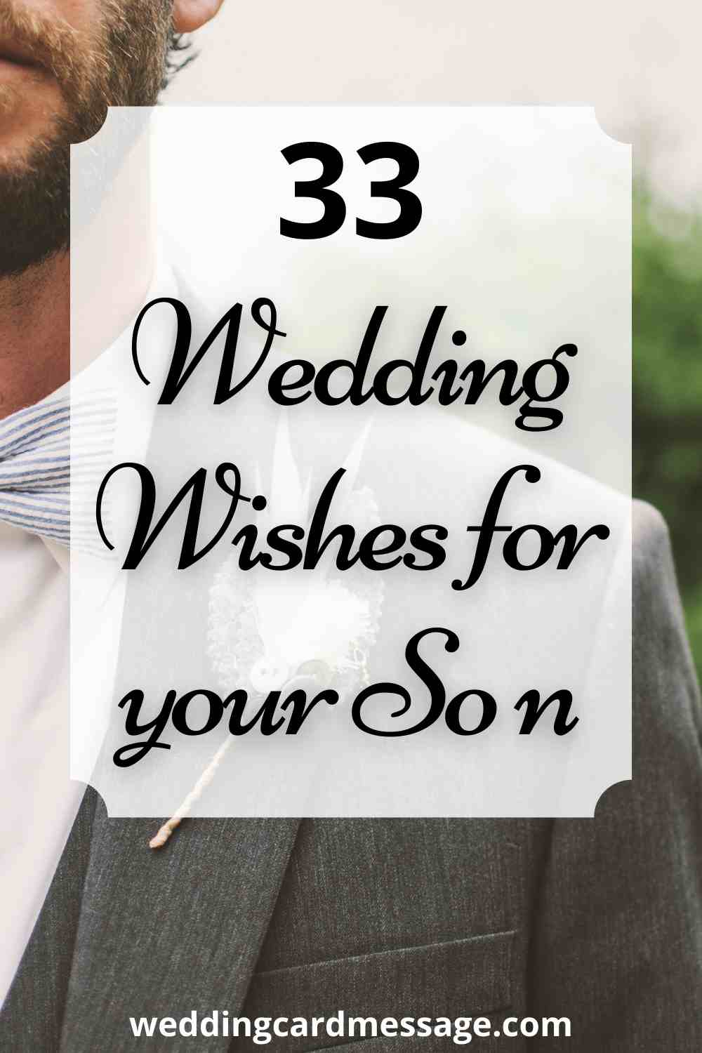 Wedding wishes for son Pinterest