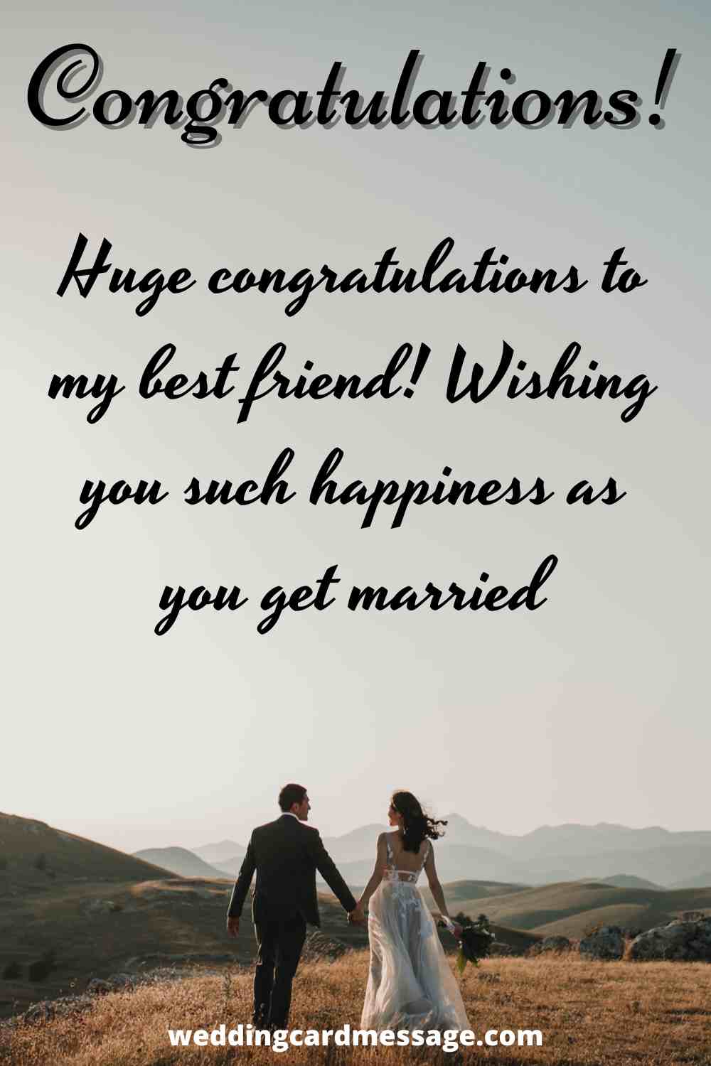 wedding message for best friend