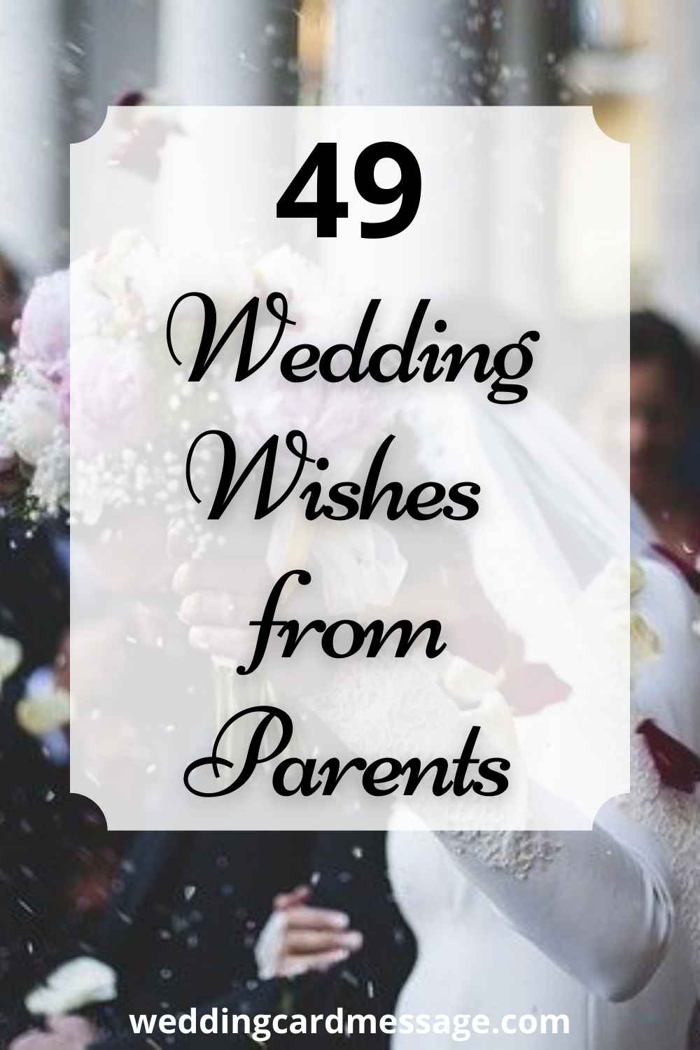 wedding messages from parents Pinterest