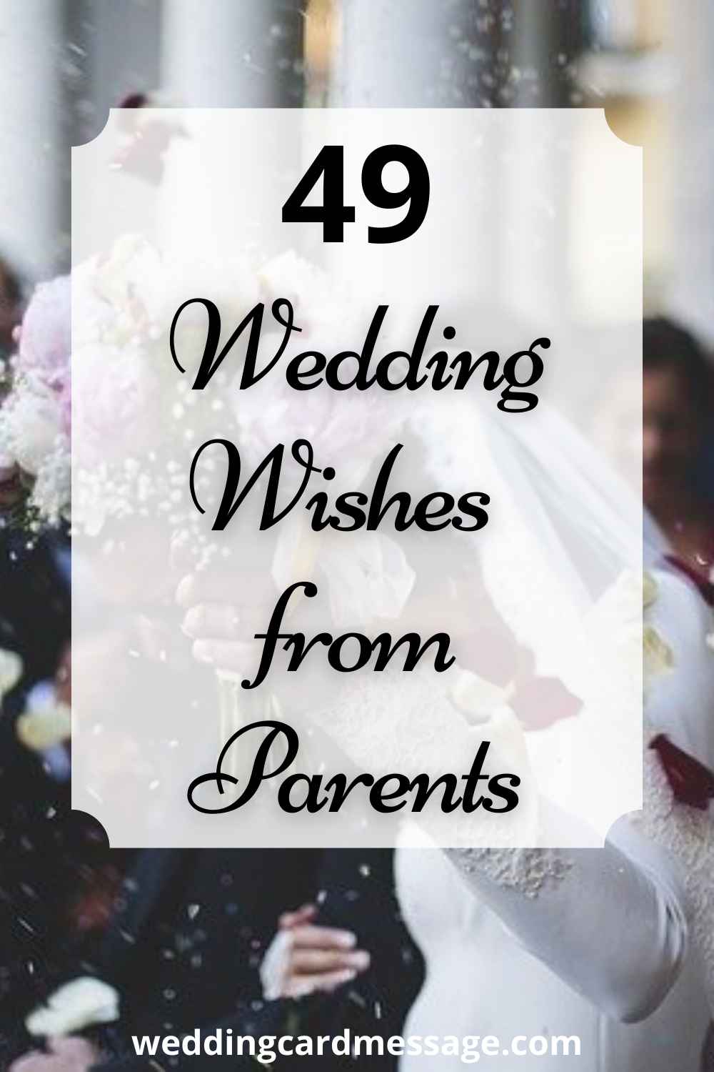 Mom & Dad Wedding Card|FE01 Washington Script To My Mom and Dad Wedding Card Mom and Dad Thank You Wedding Card Mom and Dad Bridal Card