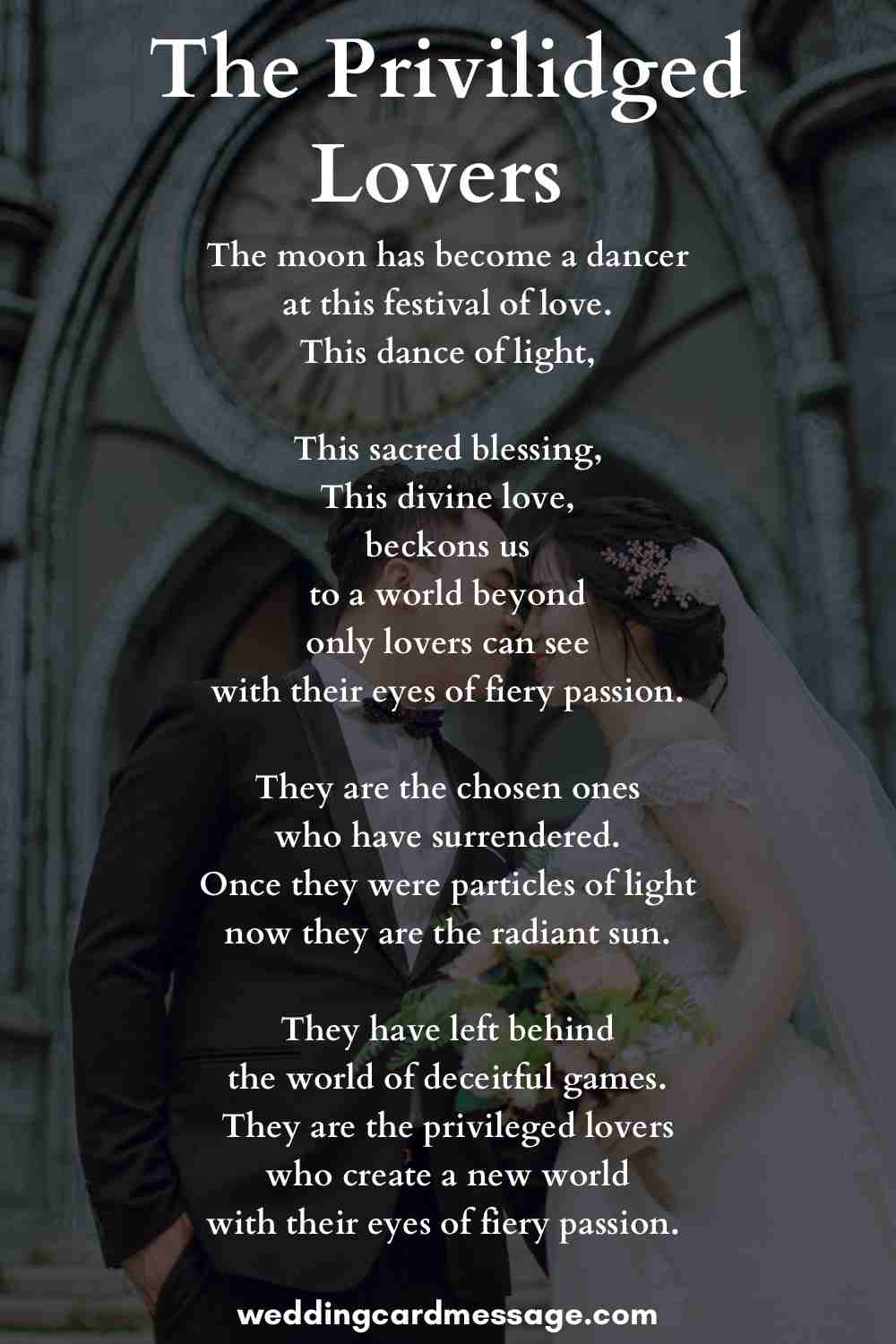 traditional wedding poem for sister