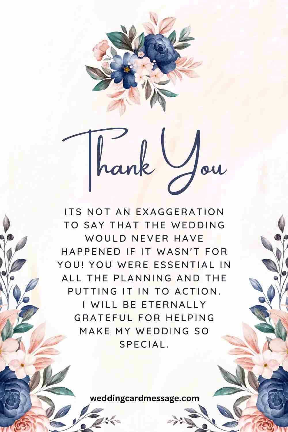 thank you note for bridesmaid