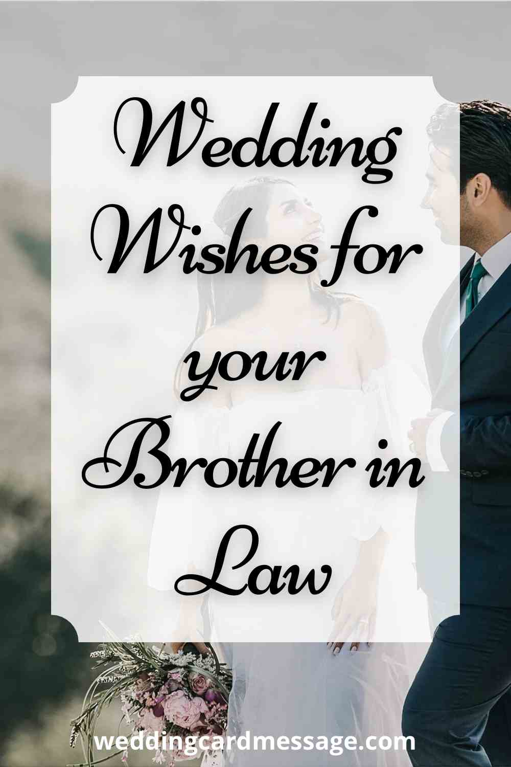 wedding wishes for brother in law