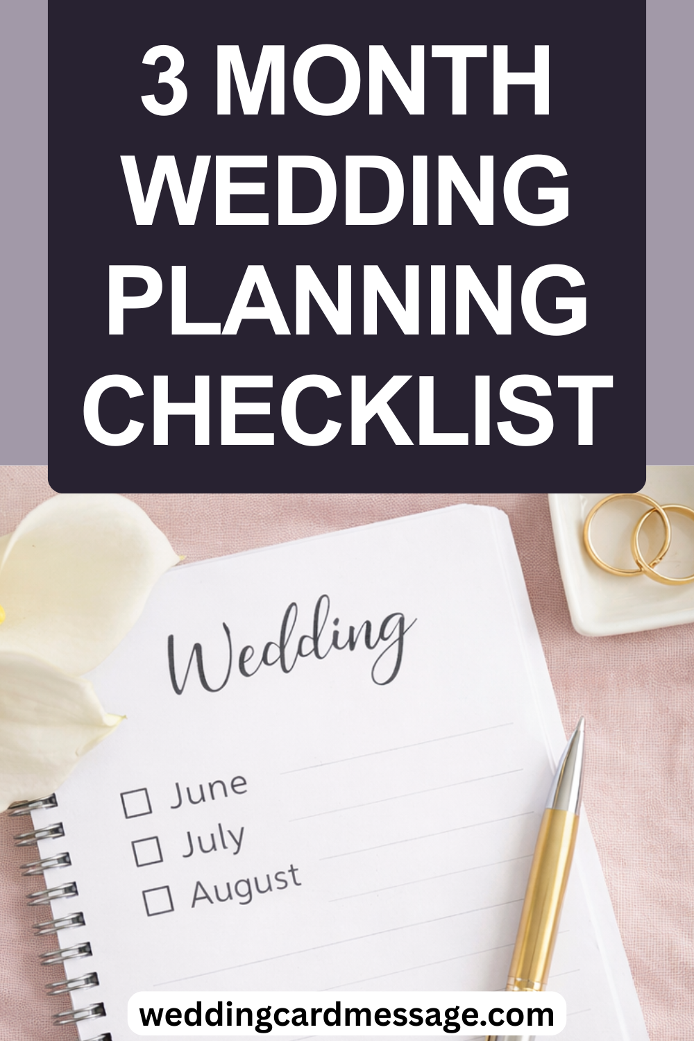 3 month wedding planning checklist